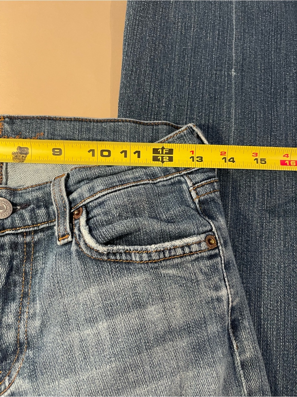 7 For All Mankind Women's Light Blue Bootcut Jeans - Picture 6 of 9